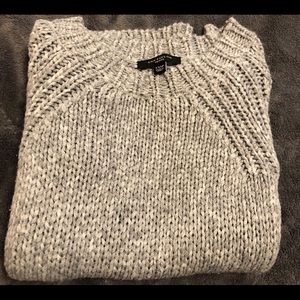 Like New Ann Taylor Petite Grey  Lambswool Sweater